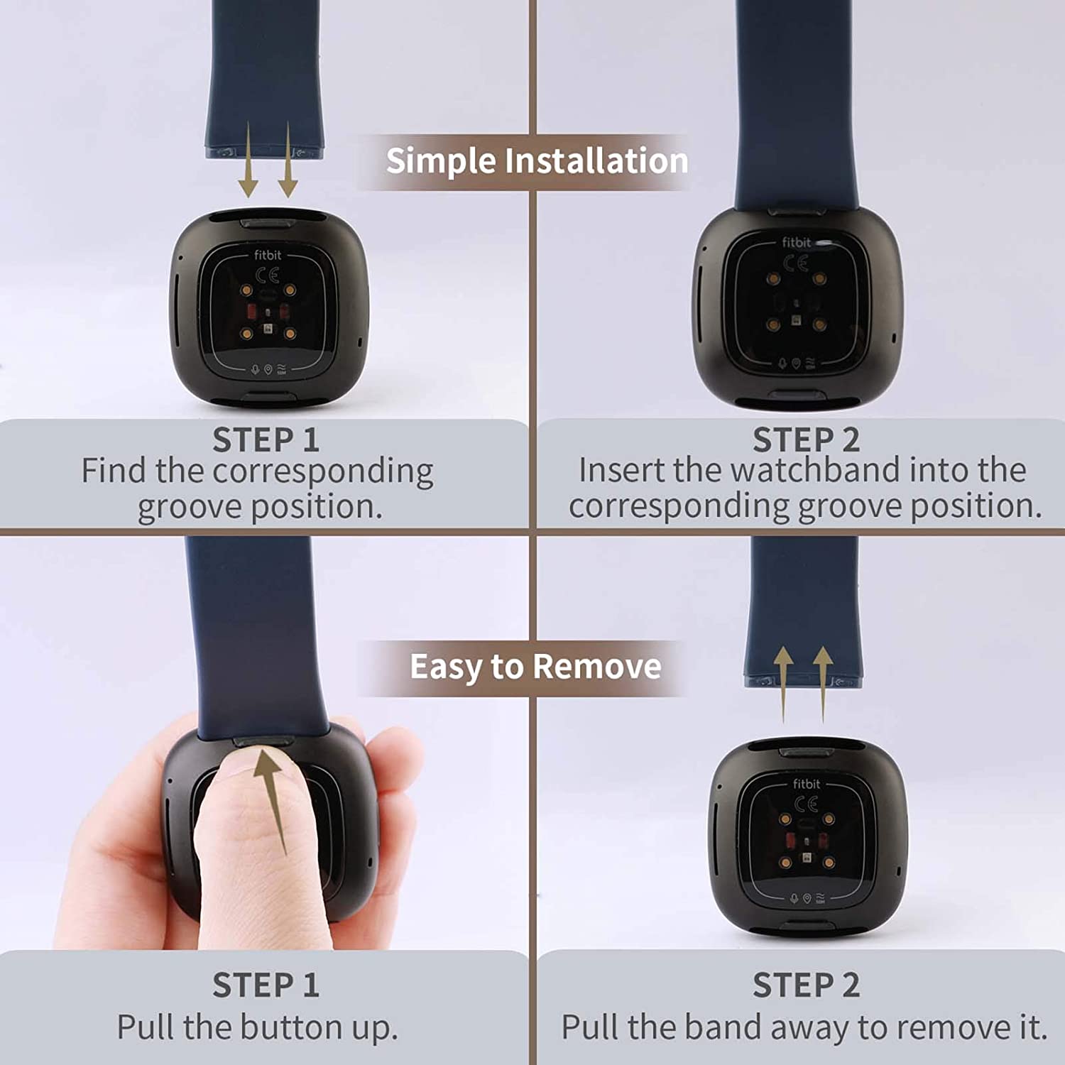 Rubber Strap for Fitbit Versa 4 / Versa 3