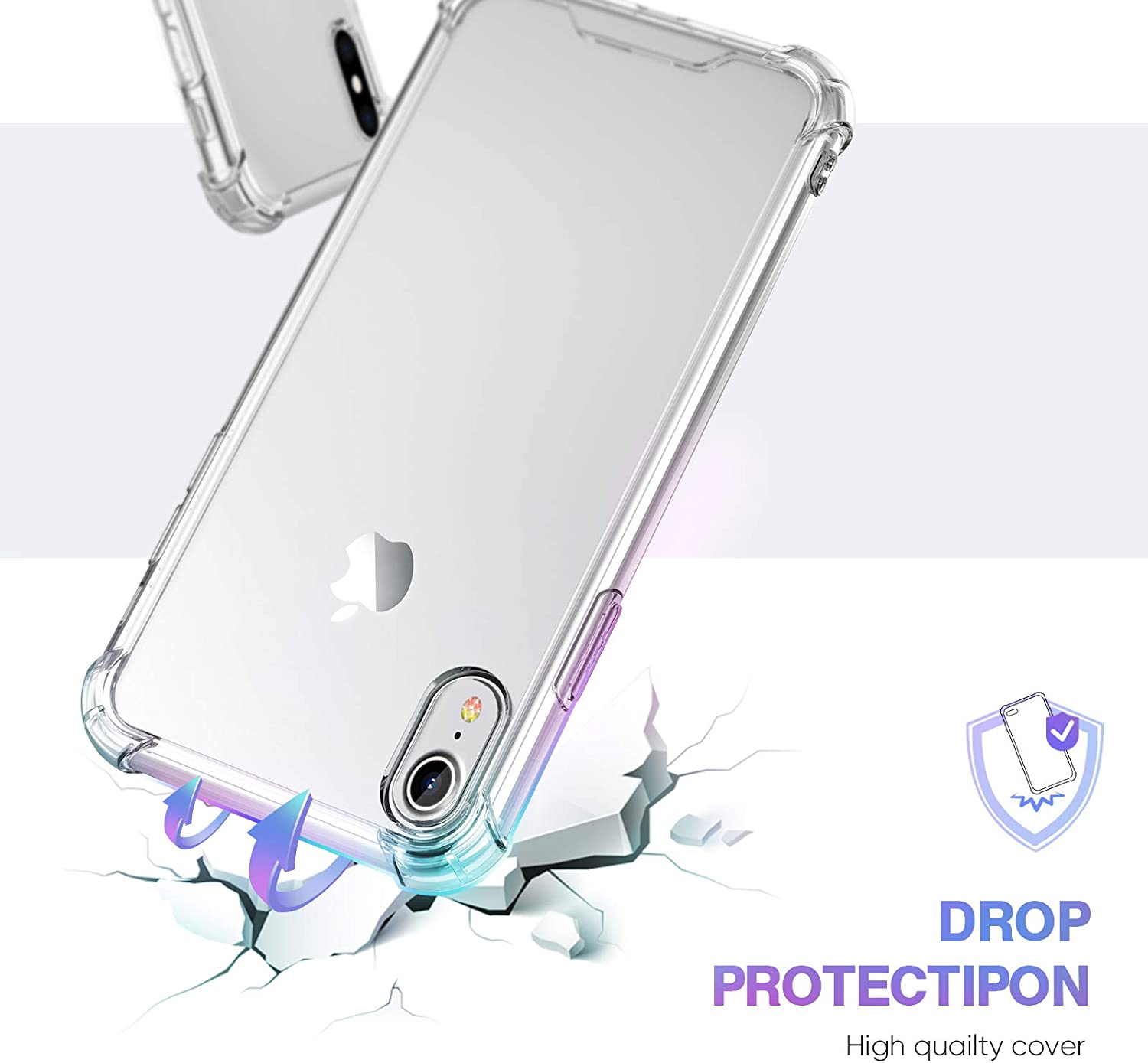 Bumper Clear Gel Case for iPhone XR