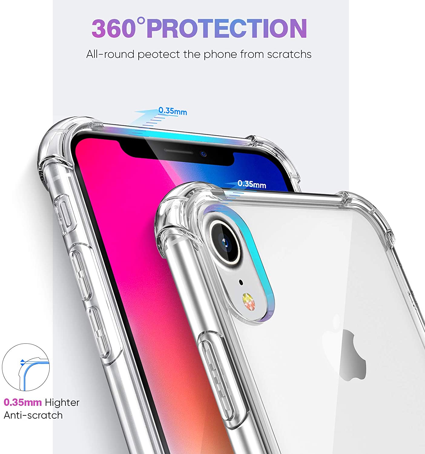 Bumper Clear Gel Case for iPhone XR