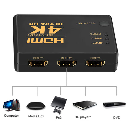 hdmi switch splitter - 3 in 1