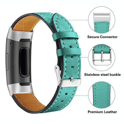 Leather Band for Fitbit Charge 3 / 4