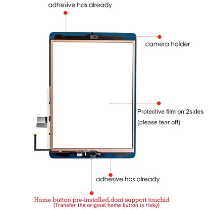 Digitizer Glass Replacement for iPad 6th