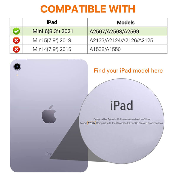 Waterproof Case for iPad Mini 6 2021