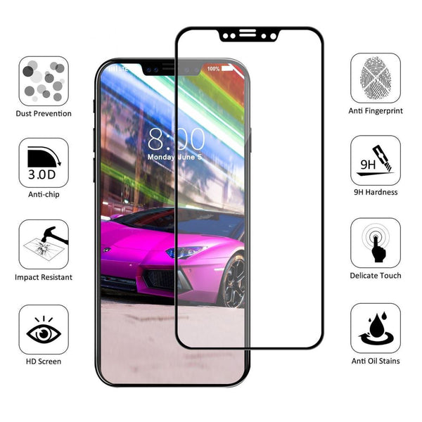 iPhone X/XS Curved Glass Screen Protector - White