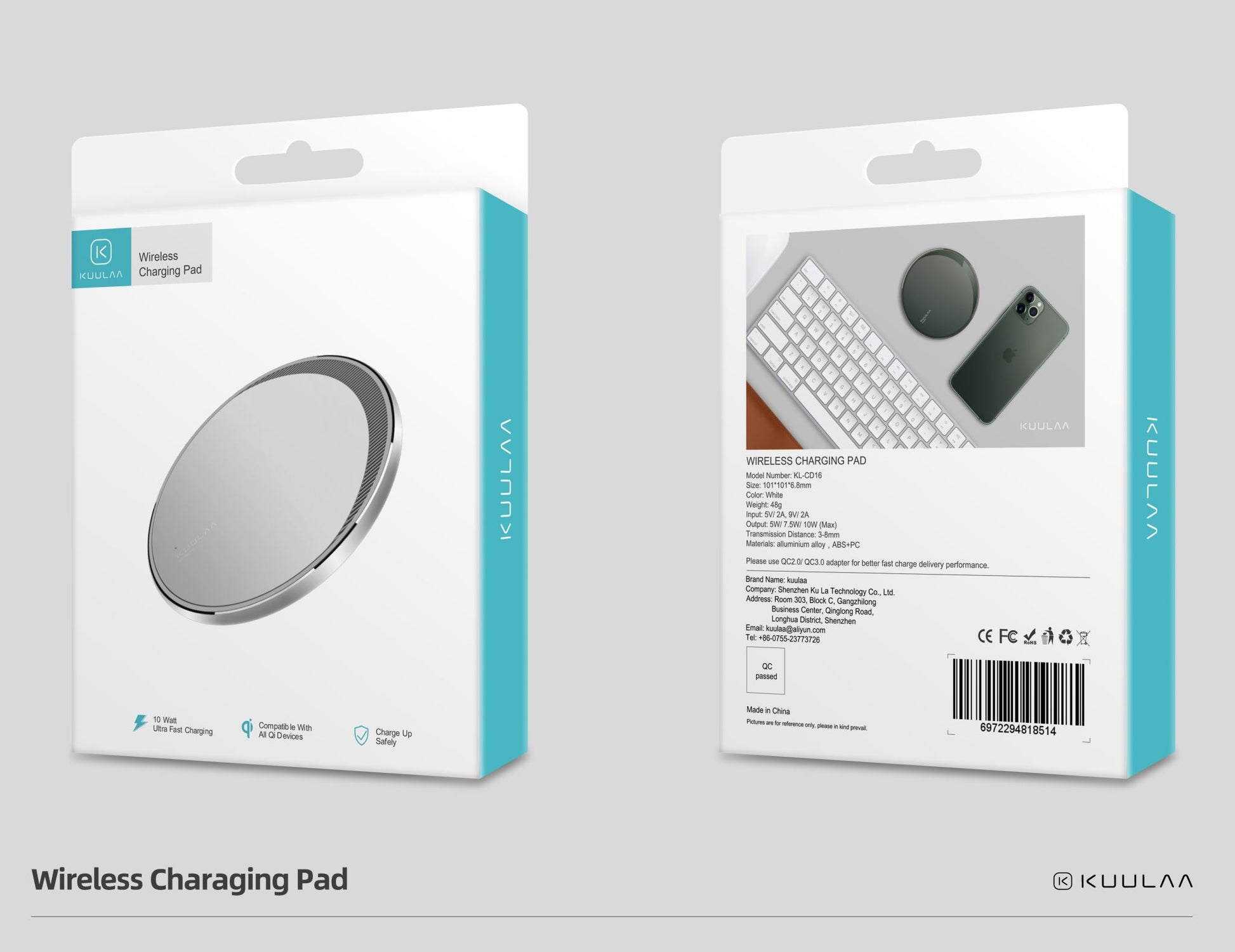 Wireless charger Kuulaa - 10W