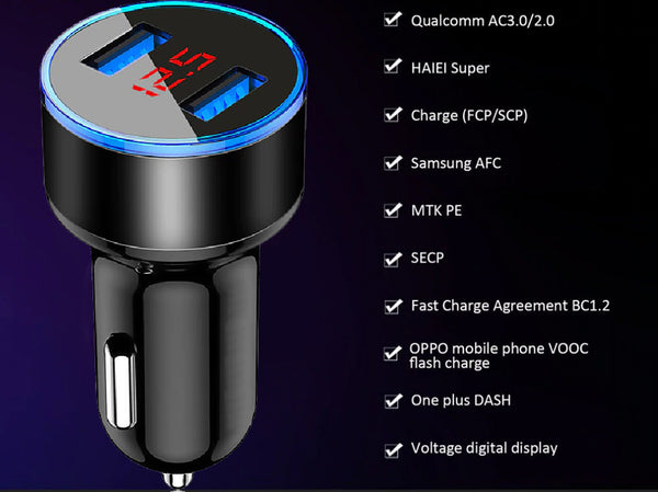 Car Charger with Battery Health LED