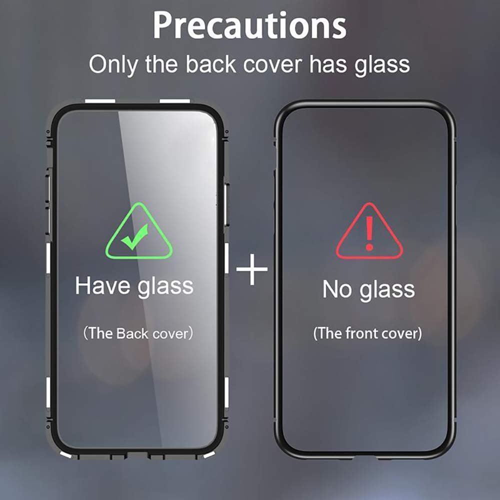 Metal Tough Glass Case for iPhone 11 Pro Max