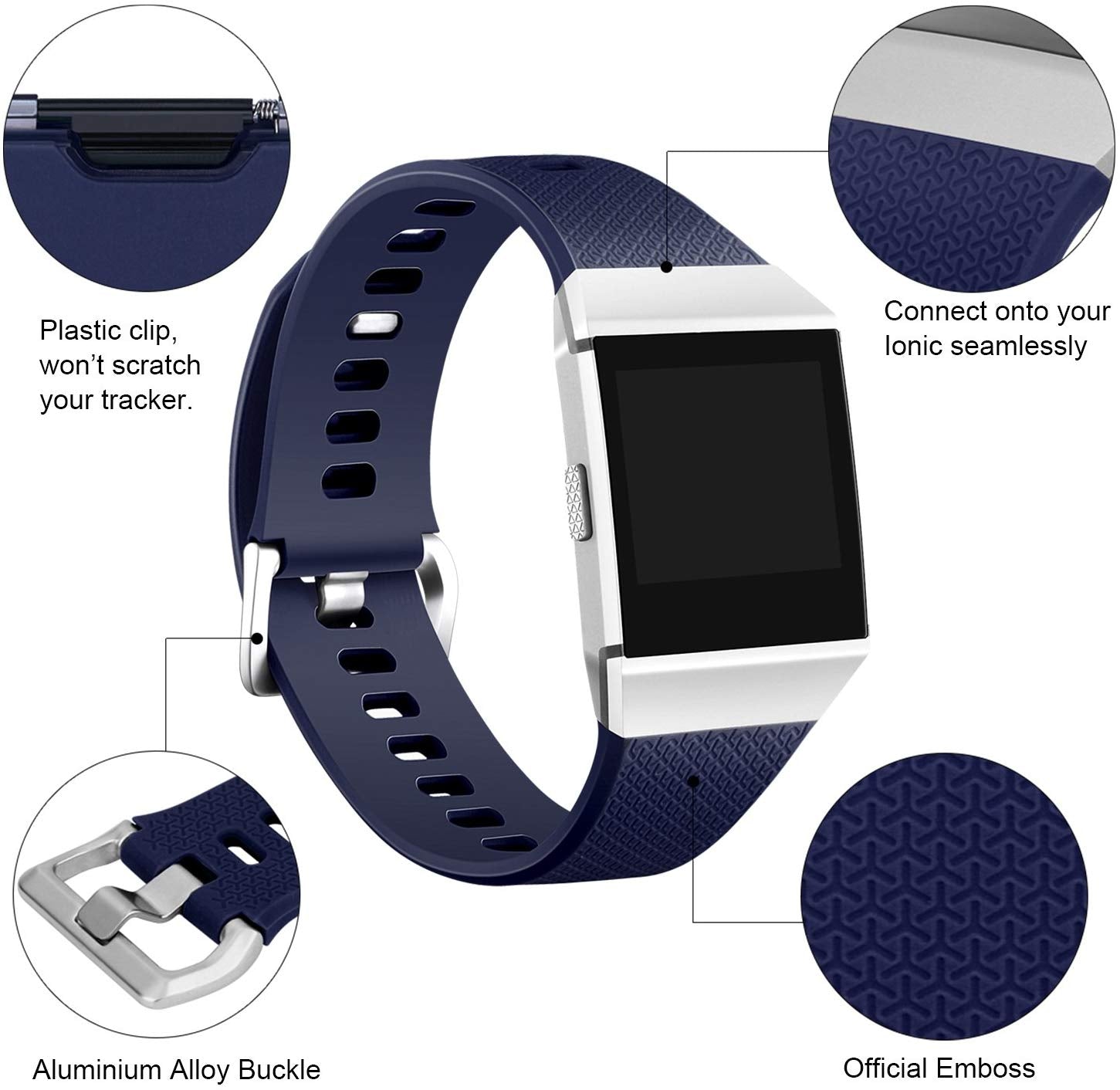 Rubber Strap for Fitbit Ionic