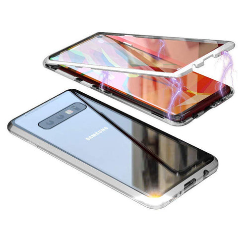 Metal Magnetic Glass Case for Samsung Galaxy S10