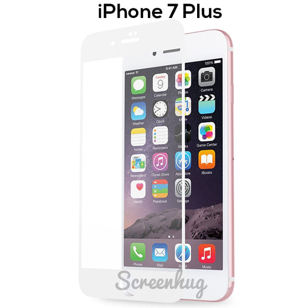 iPhone 7/8 Plus Curved Glass Screen Protector - White