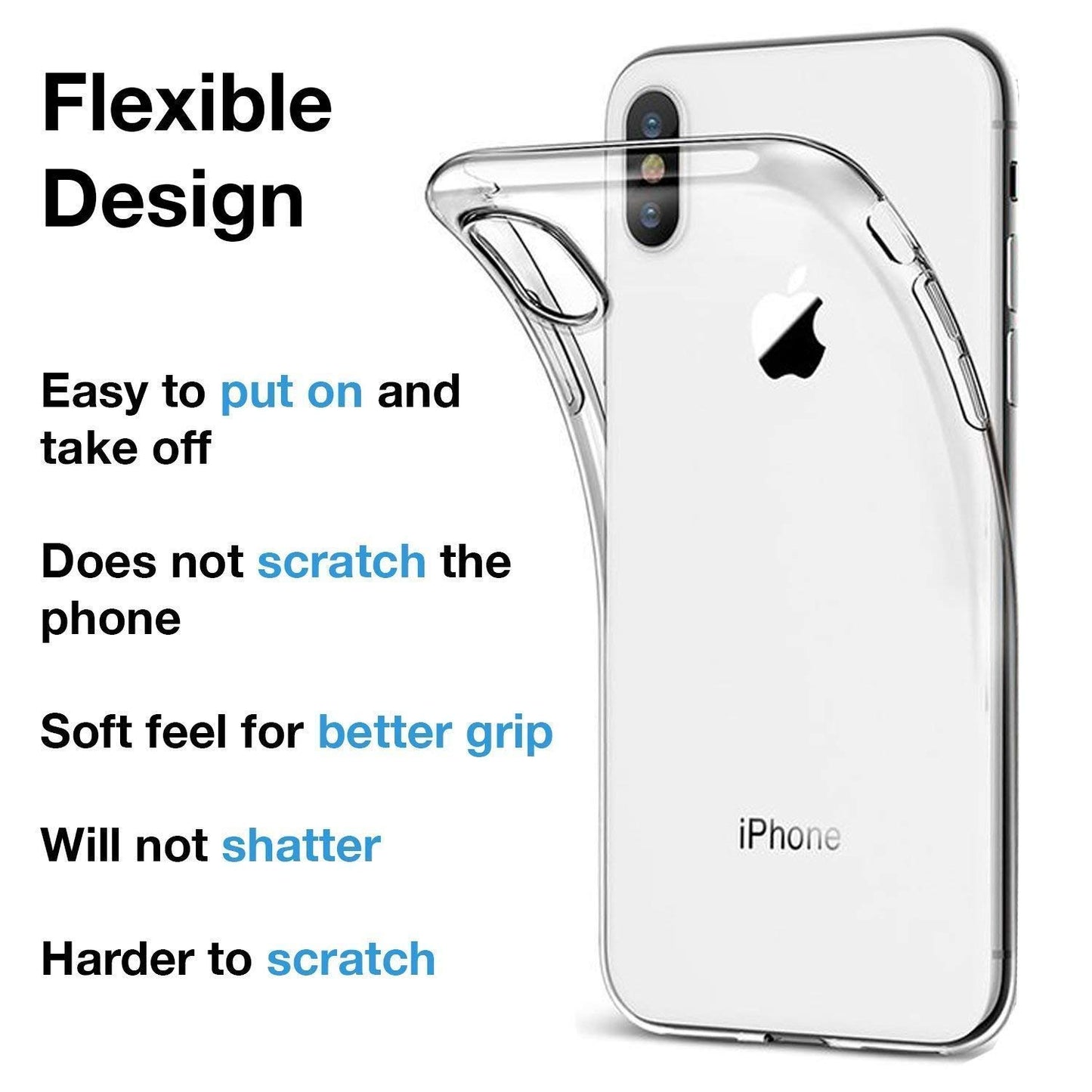 Clear Gel Case for iPhone XR